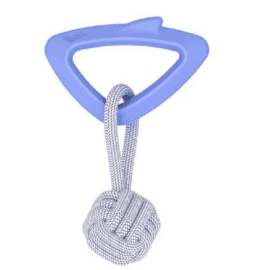 AnimAll GrizZzly Baby игрушка для щенков АКУЛА С КАНАТОМ, мятный