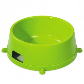 Природа Миска пластикова круглая для собак і котів, зелена