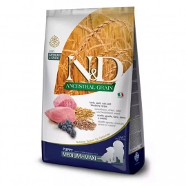 Farmina (Фармина) N&D Low Grain Lamb & Blueberry Puppy Medium & Maxi корм для щенков средних и крупных пород ЯГНЕНОК и ЧЕРНИКА Farmina (Фармина) N&D Low Grain Lamb & Blueberry Puppy Medium & Maxi корм для щенков средних и крупных пород ЯГНЕНОК и ЧЕРНИКА