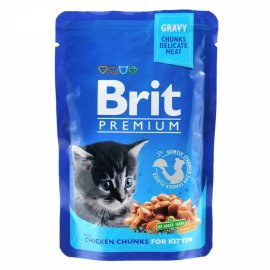 Brit Premium Kitten Chicken Chunks консервы для котят КУРИЦА