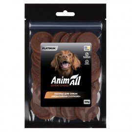 AnimAll Platinum лакомство для собак МЕДАЛЬОНЫ С КУРИЦЕЙ