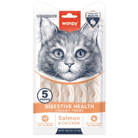 Wanpy (Ванпи) Functional Creamy Lickable Treat Digestive Health функциональное жидкое лакомство для кошек с чувствительным пищеварением