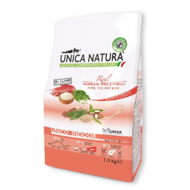 Gheda Unica Natura Unico Indoor Lamb, Rice and Peas сухой корм для кошек живущих в помещении ЯГНЕНОК, РИС И ГОРОХ