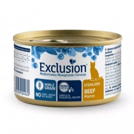 Exclusion (Эксклюжн) Cat Sterilized Beef монопротеиновые консервы для стерилизованых котов, ГОВЯДИНА