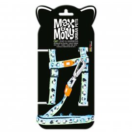 Max & Molly Urban Pets Cat Harness/Leash Set шлея с поводком для кошек Black Sheep