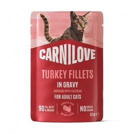 Carnilove Gravy Turkey with Valerian влажный корм для кошек, филе в соусе ИНДЕЙКА и ВАЛЕРЬЯНА