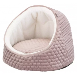 Trixie LIVIA лежак-пещера для кошек и собак, розовый/крем (36353)