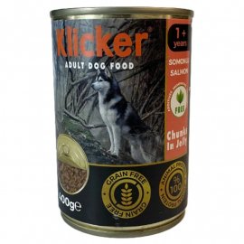 Klicker Dog Salmon Jelly влажный корм для собак, кусочки в желе ЛОСОСЬ