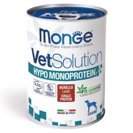 Monge Dog VetSolution Hypo Monoprotein Lamb лікувальний вологий монопротеїновий корм для собак для зниження непереносимості інгредієнтів ЯГНЯ