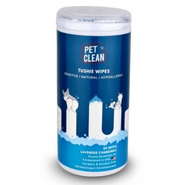 Pet Clean Tushie Wipes гипоаллергенные влажные салфетки для собак и котов с ароматом алоэ вера