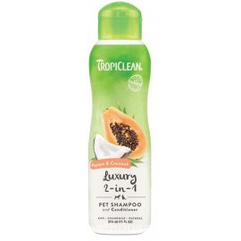 Tropiclean (Тропиклин) PAPAYA & COCONUT 2 в 1 (ПАПАЙЯ И КОКОС 2 в 1) шампунь кондиционер для собак и котов