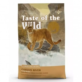 Taste of the Wild CANYON RIVER FELINE RECIPE беззерновой корм для кошек с форелью и копченым лососем