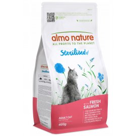 Almo Nature Holistic STERILISED ADULT CAT WITH FRESH SALMON сухой корм для взрослых стерилизованных кошек ЛОСОСЬ