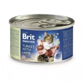 Brit Premium Cat Turkey & Lamb консерви для кішок, паштет ІНДИЧКА та ЯГНЯ