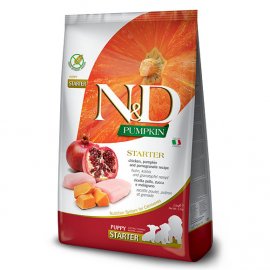 Farmina N&D Grain Free Pumpkin, Chicken & Pomegranate Starter Puppy сухой беззерновой корм для щенков во время отлучения ТЫКВА, КУРИЦА, ГРАНАТ