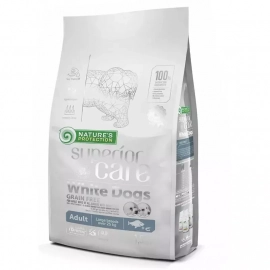 Natures Protection GRAIN FREE WHITE FISH ADULT LARGE BREEDS беззерновой корм для взрослых собак крупных пород с белой шерстью БЕЛАЯ РЫБА