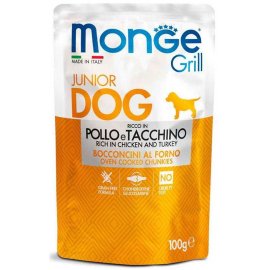 Monge Dog Grill Puppy & Junior Chicken & Turkey вологий корм для цуценят КУРКА та ІНДИЧКА, пауч Monge Dog Grill Puppy & Junior Chicken & Turkey вологий корм для цуценят КУРКА та ІНДИЧКА, пауч