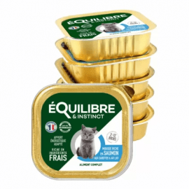 eQuilibre & Instinct SALMON, CARROT & MILK консервы для котят, мусс ЛОСОСЬ, МОРКОВЬ и МОЛОКО