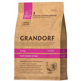 Grandorf (Грандорф) Turkey Adult Medium & Maxi Breeds сухой корм для собак средних и крупных пород ИНДЕЙКА