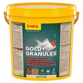 Sera GOLDY GRANULES основной корм для крупных золотых рыбок, гранулы