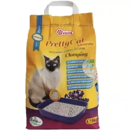 Pretty Cat (Претти Кет) Lavander наполнитель бентонитовый с ароматом лаванды, 5 кг