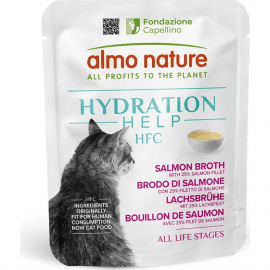 Almo Nature HFC Hydration Help Salmon Broth with Salmon Fillet вологий корм для котів БУЛЬЙОН З ЛОСОСЯ ТА ФІЛЕ ЛОСОСЯ