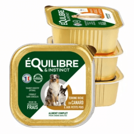 eQuilibre & Instinct DUCK & PEA консерви для дорослих собак, паштет КАЧКА ТА ЗЕЛЕНИЙ ГОРОШОК