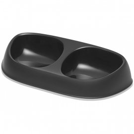 Moderna SENSIBOWL подвійна миска для котів, пластик, ЧОРНА