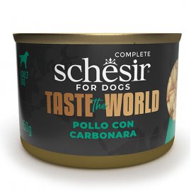 Schesir (Шезір) Taste the World Chicken with Carbonara консерви для собак КУРКА З КАРБОНАРОЮ в бульйоні