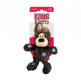 Kong Wild Knots Bear игрушка с пищалкой для собак МЕДВЕЖОНОК С УЗЛАМИ