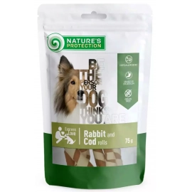 Natures Protection (Нейчез Протекшин) Snack For Dogs Rabbit And Cod Rolls Лакомство для собак роллы КРОЛИК И ТРЕСКА
