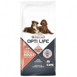 Opti Life Adult Skin Care Medium & Maxi Salmon & Rice сухий корм для шкіри та шерсті собак середніх та великих порід ЛОСОСЬ та РИС