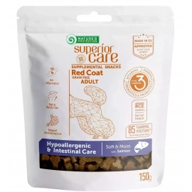 Natures Protection Superior Care Red Coat Hypoallergenic & Intestinal Care беззерновое лакомство для взрослых собак с рыжей шерстью ЛОСОСЬ