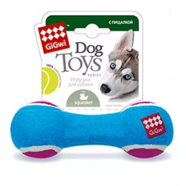 GiGwi (Гигви) Catch&Fetch ГАНТЕЛЯ игрушка для собак с пищалкой средняя, 18 см
