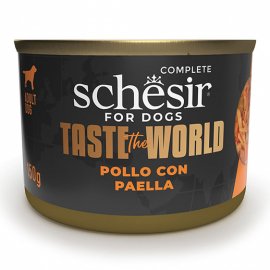 Schesir (Шезир) Taste the World Chicken With Paella консервы для собак КУРИЦА С ПАЭЛЬЕЙ в бульоне