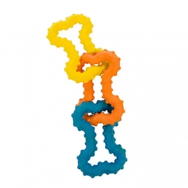 Petstages MINI BONE TUG іграшка для цуценят та собак малих порід ТРИ КІСТОЧКИ