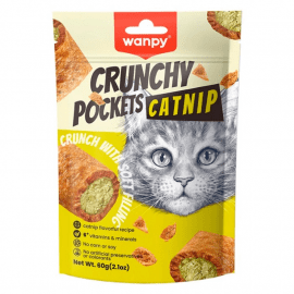 Wanpy Crunchy Pockets Chicken Catnip ласощі для котів КУРКА ТА КОТЯЧА М'ЯТА