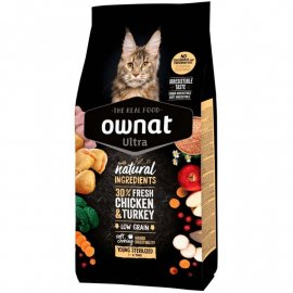 Ownat Ultra Young Sterilized Chicken&Turkey сухой корм для стерилизованных кошек от 1 до 6 лет КУРИЦА И ИНДЕЙКА