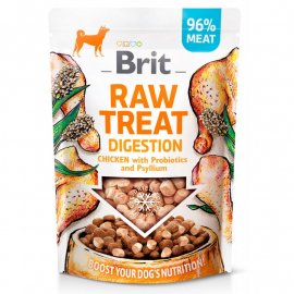Brit Care Dog Raw Treat Digestion Freeze-dried Chicken ласощі для травлення собак  КУРКА
