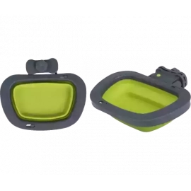DEXAS Collapsible Kennel Bowl-Large - Миска складная с креплением для клетки для собак и кошек БОЛЬШАЯ, зеленый