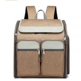 Voyager Pet Рюкзак-переноска для собак і кішок, коричневий