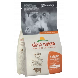 Almo Nature Holistic MAINTENANCE EXTRA SMALL-SMALL ADULT DOG WITH FRESH BEEF сухий корм для дорослих собак міні та малих порід ЯЛОВИЧИНА