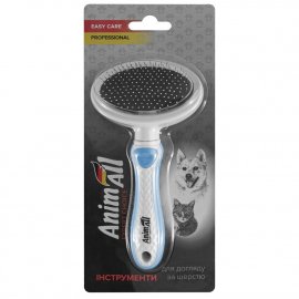 AnimAll Groom щетка-пуходерка для собак и кошек, голубой
