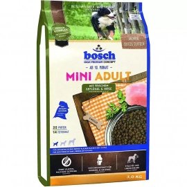 BOSCH (Бош) Adult Mini Poultry & Millet - Корм для собак малих порід з ПТИЦЕЮ І ПРОСОМ