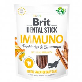 Brit Care Dog Dental Stick Immuno Probiotics & Cinnamon лакомство для иммунитета собак ПРОБИОТИКИ и КОРИЦА