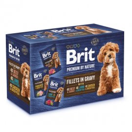 Brit Premium Dog Fillets in Gravy Multipack влажный корм для собак малых пород, филе в соусе, МУЛЬТИПАК