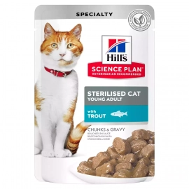 Hill's Science Plan Young Adult Sterilised Cat Trout корм для стерилизованных кошек ФОРЕЛЬ