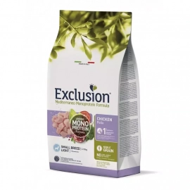 Exclusion (Ексклюжн) Light Chicken Small Breed сухий корм для собак малих порід з надмірною вагою або стерилізованих, КУРКА Exclusion (Ексклюжн) Light Chicken Small Breed сухий корм для собак малих порід з надмірною вагою або стерилізованих, КУРКА