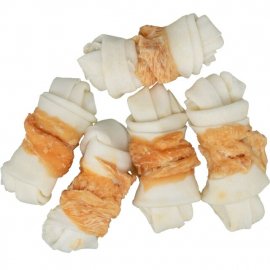 Trixie DENTA FUN KNOTTED CHEWING BONE лакомство для собак, жевательная кость с узлами (куриное филе)