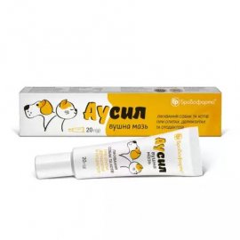 Бровафарма Аусил ушная мазь при отитах, дерматитах и отодектозе для кошек и собак